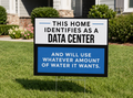 This Home Identifies As a Data Center Sign